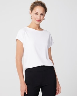 Smooth Boat-Neck Tee - Chico's Off The Rack - Chico's Outlet